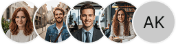 Multiple investor profile avatars on Rang Nganhoa trading review block